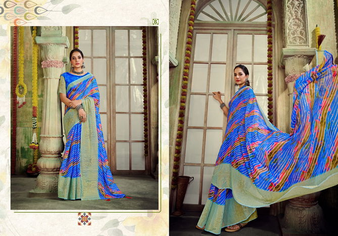 Laheriya By Ynf Printed Designer Sarees Catalog
